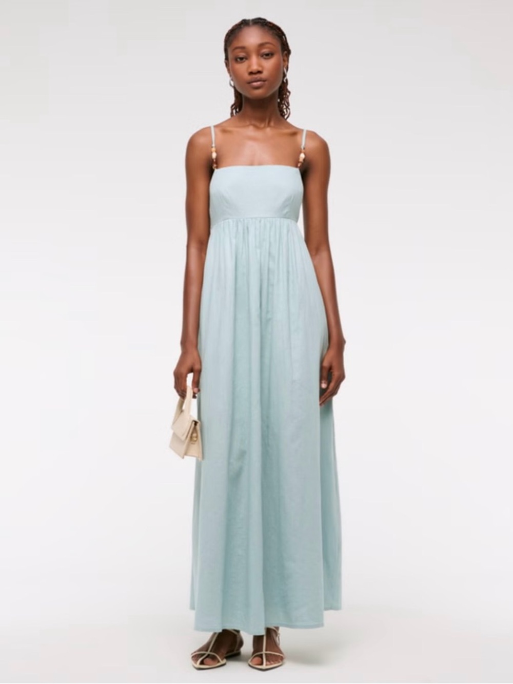 A&F Tie-Back Babydoll Maxi Dress
